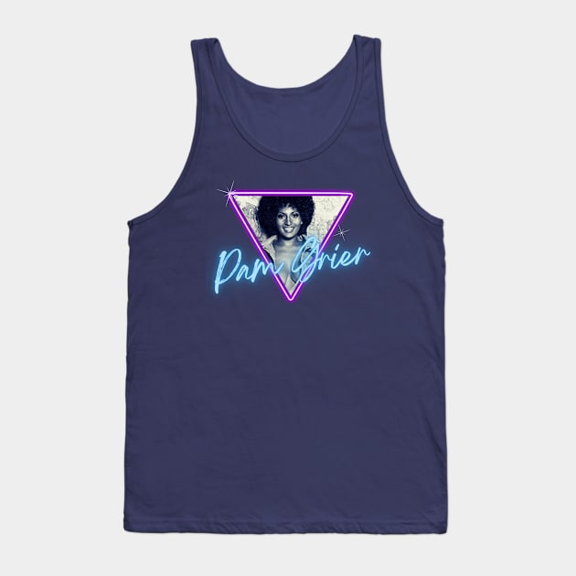 Pam Grier / Retro Blaxploitation Tank Top by Draw One Last Breath Horror 